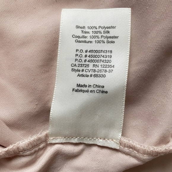 ARITZIA WILFRED LE FOU SILK BLEND CRISTOL PINK CRUSHED VELVET BUTTON DOWN SHIRT - Picture 9 of 9
